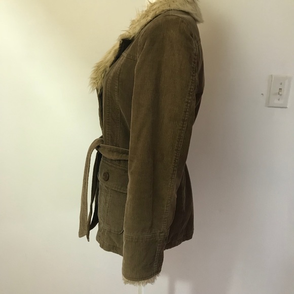 Esprit Jackets & Coats Esprit Corduroy And Faux Fur Coat Size Small